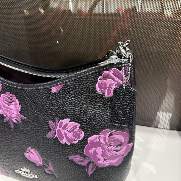 Last 1 ‼️Coach Laurel Shoulder Bag With Floral Print CCE26 - Picture 4 of 9